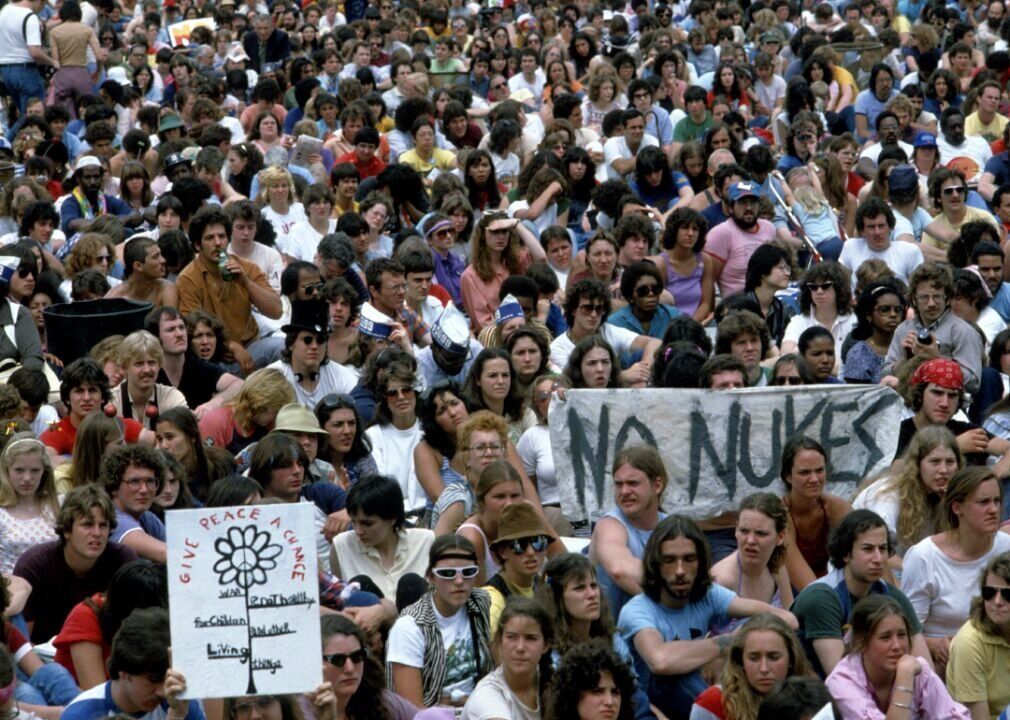1982: Anti-nuclear protest in Central Park